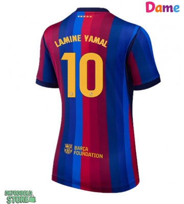 Barcelona Lamine Yamal #10 Replika Hjemmebanetrøje Dame 2026-27 Kortærmet